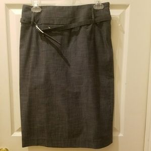 High waisted pencil skirt